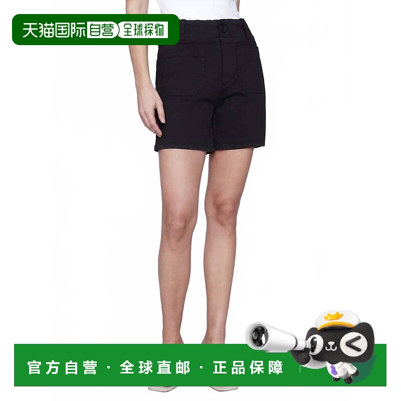 自营charlie b黑色补丁口袋弹力短裤 美国奥莱直发
