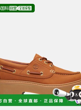 自营timberlandWomen's Stone Street Platform Boat Shoe - rust
