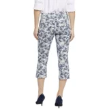 Самоуправляемые женские брюки NYDJ Chloe Forest Lagoon Capri Jean-do с прямыми волосами в американском стиле