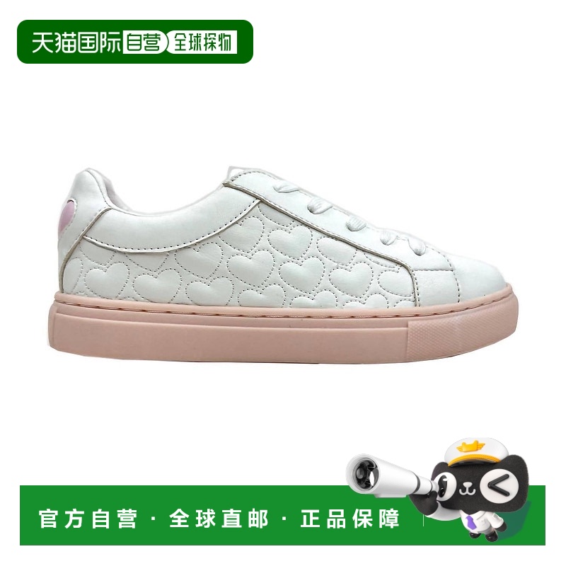 自营 yosi samra儿童Ari Hearts白色运动鞋 美国奥莱直发