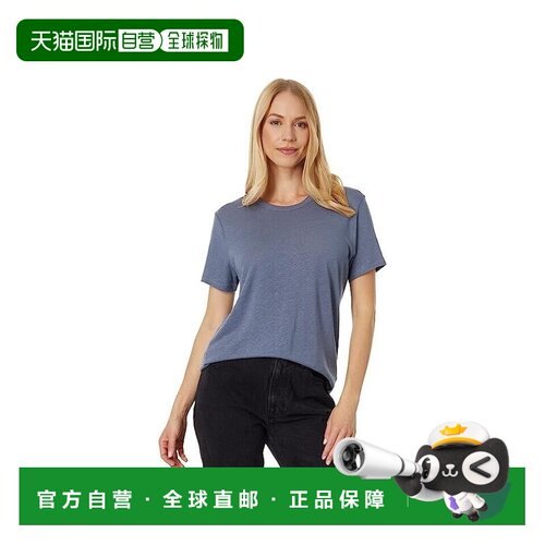 自营abercrombie & fitchAbercrombie&Fitch女式XS蓝色亚麻混纺短