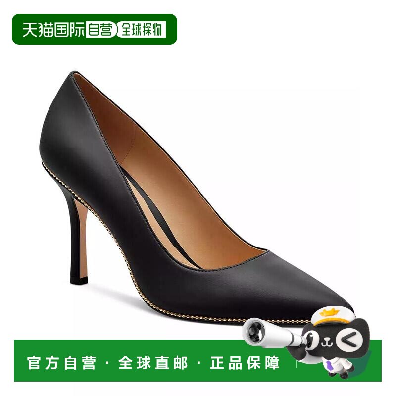 1h可退 【美国直邮】Coach蔻驰/女士时装单鞋浅口高跟鞋尖头真皮
