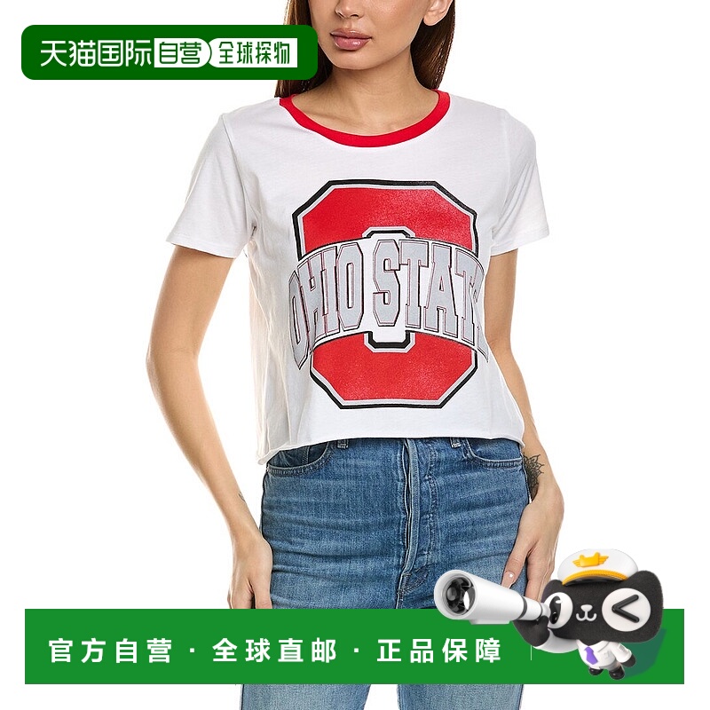 自营Prince Peter Ohio State Crop T-Shirt - white 美国奥莱直