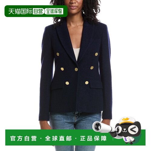 自营J.McLaughlin Genevieve Blazer-海军外套 美国奥莱直发