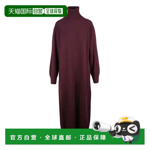 自营fabiana filippiLong Knit Dress - Red - black 美国奥莱直