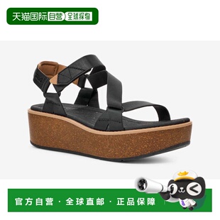 自营Teva Madera 1151015-BLK Sandals Black Wedge Heel Platfor