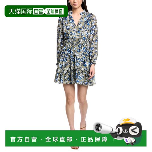 自营Sail to Sable Smocked Waist Mini Dress - green 美国奥莱