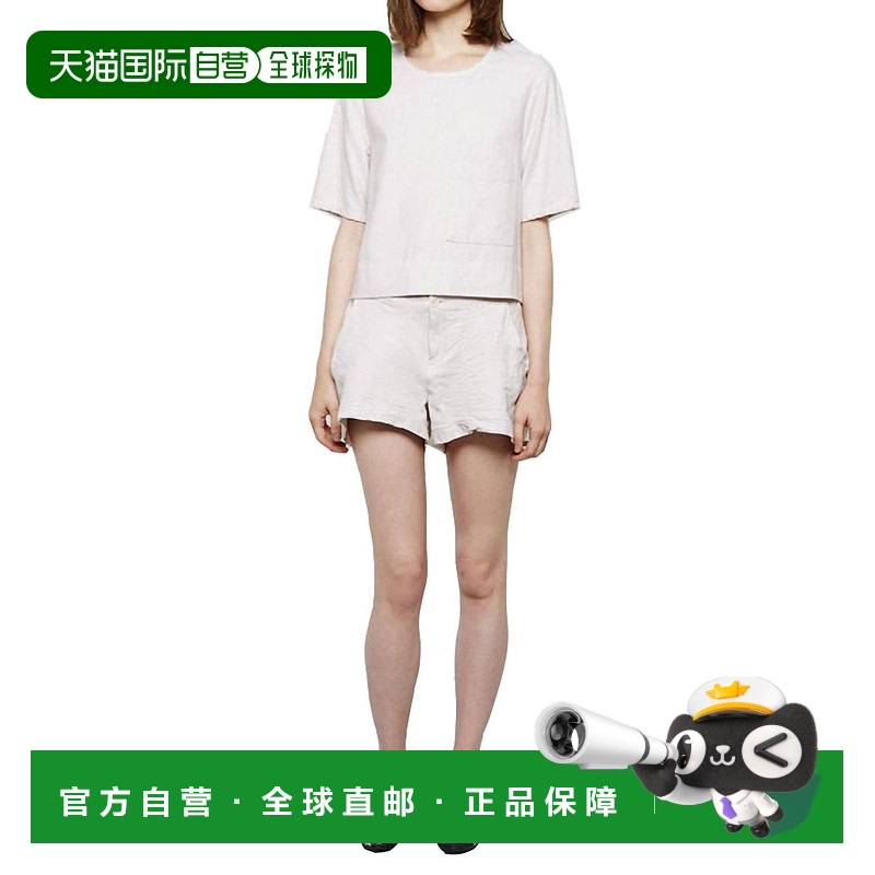 自营 raquel allegra女式象牙色皮革组合短裤 - 象牙色 美国奥莱