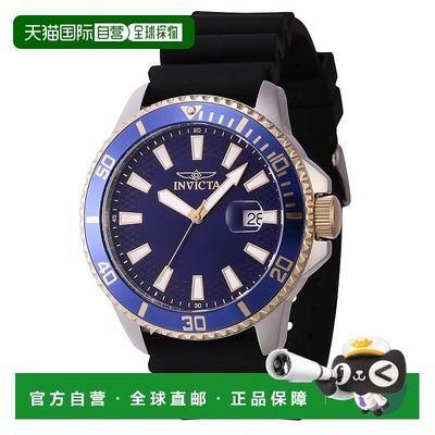 自营 Invicta 男式 45 毫米石英表 - 黑色 美国奥莱直发新款