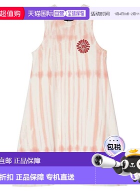 自营Tiny Whales Smell the Flowers Dress Girls Pink Round Nec