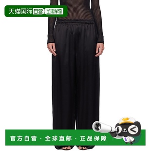 1h可退 香港直邮潮奢 wardrobenyc 女士 黑色 Satin Pajama 长裤