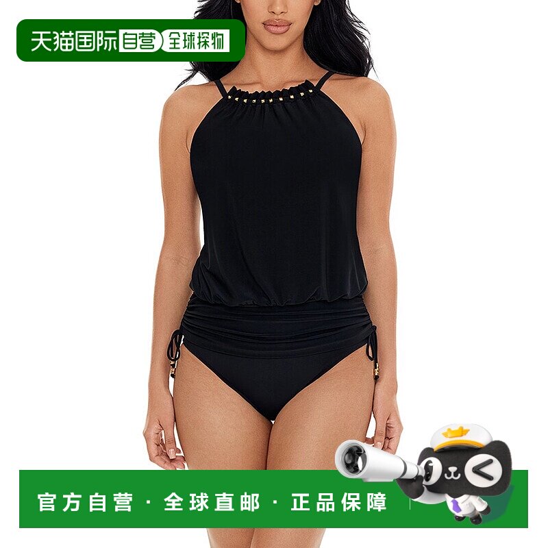 自营 magicsuit魔法套装Babs Tankini-黑色 美国奥莱直发性感泳衣