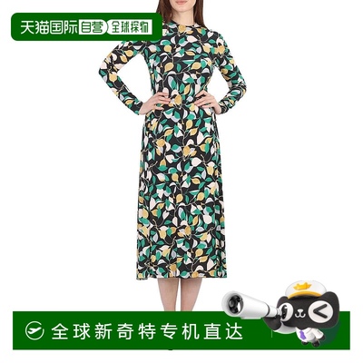 自营 La Double J女式果园针织长袖漂流摇摆连衣裙-果园 【美国奥