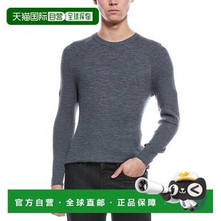 Blend Wool Crewneck Sweater 美国奥莱 自营Raffi grey Raglan