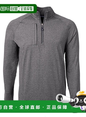 自营 cutter & buckCutter&Buck Adapt生态针织麻灰色男式大号高-