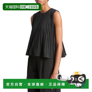 Line Crewneck Top 美国奥莱直发 自营Vince black Pleated