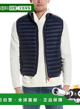 自营Save The Duck Adam Vest - blue 美国奥莱直发男装