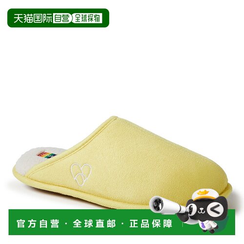自营男女通用的 Dearfoams 庆祝 Pride Scuff - 黄色 美国奥莱直