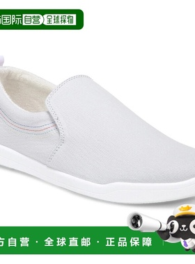 自营Vionic Marshall H9367F1020运动鞋女式8灰色帆布便鞋KHD2108