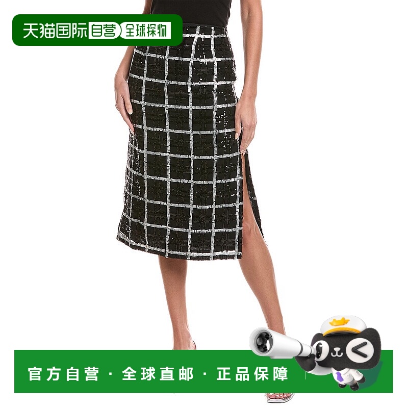 自营Chaser Kana Midi Skirt - black 美国奥莱直发半身裙a字裙