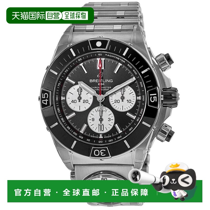 自营Breitling Super Chronomat B01 44 Automatic Black Dial St