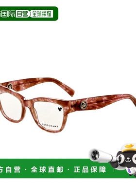 自营Longchamp Women's 52 mm Brown Opticals - marble brown ro