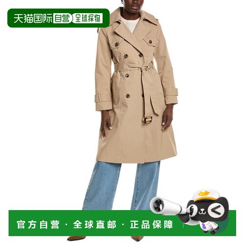 自营london fog伦敦雾灰色长款风衣 美国奥莱直发