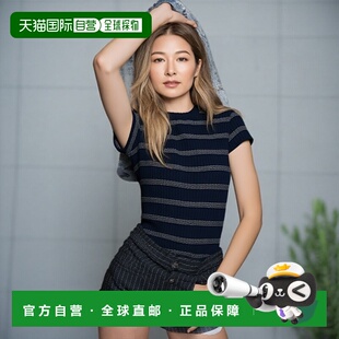 1h可退 【美国直邮】vince 女士 上装T恤新款短袖针织衫