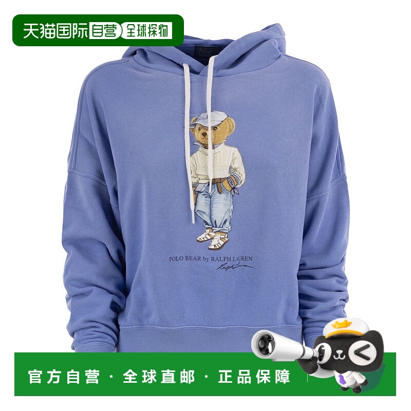 自营polo ralph laurenPolo Bear Relaxed Fit Hoodie - blue 美