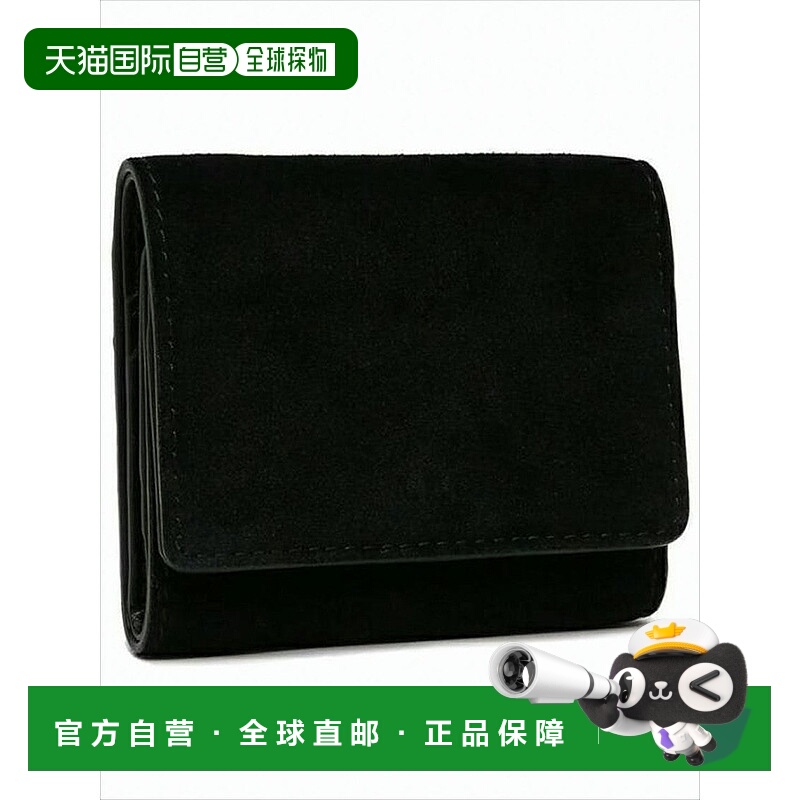 自营a.p.c.Compact Bifold Wallet In Smooth Calf Leather - bla