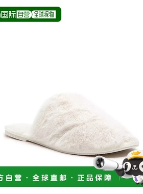 自营 Michael Kors Frieda女式七码白色圆头拖鞋GBNC392-白色 美