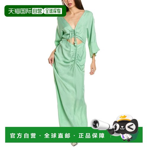 自营SUBOO Halley长裙-绿色连衣裙 美国奥莱直发性感