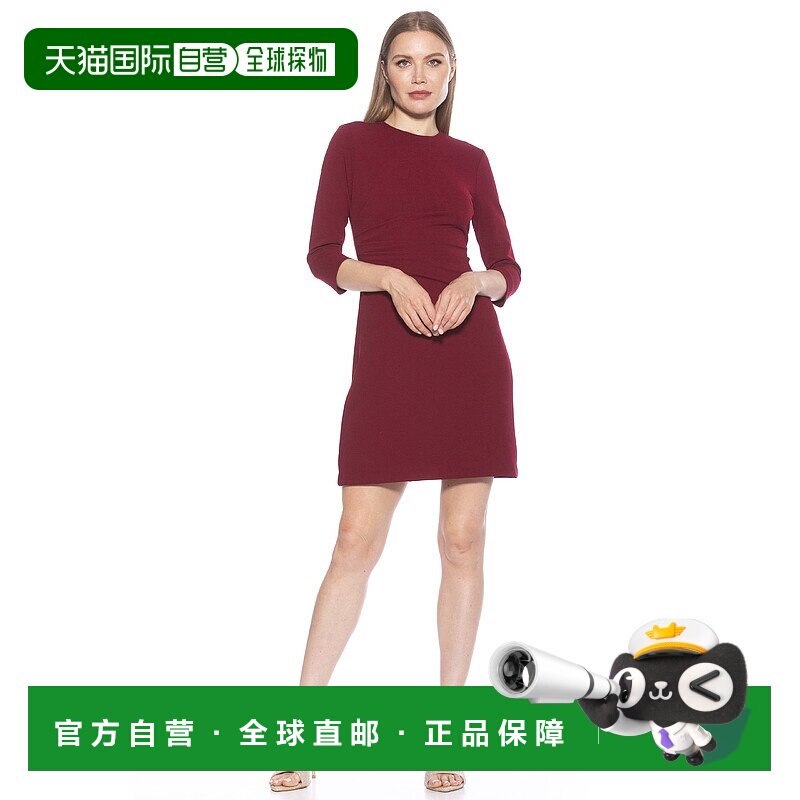 自营 alexia admorCristal Dress plum 美国奥莱直发连衣裙包臀裙