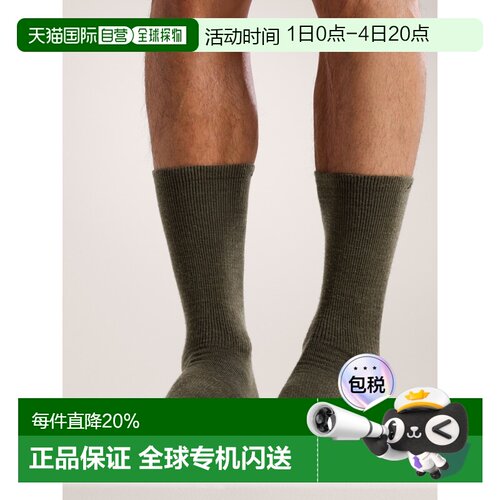 1h可退 美国直邮Arc'teryx Merino Wool Mid Sock 美利奴羊毛中筒