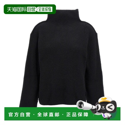 自营 marniRibbed High Neck Sweater - black 美国奥莱直发