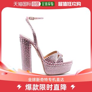 高跟鞋 水晶牛皮 厚底爆款 aquazzura 女士 美国直邮 真皮凉鞋