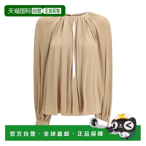 自营Ferragamo Viscose Women's Blouse - beige 美国奥莱直发