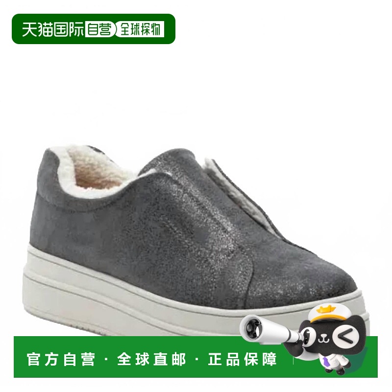 自营j slides女式Nada Faux锡白色羊毛运动鞋 美国奥莱直发