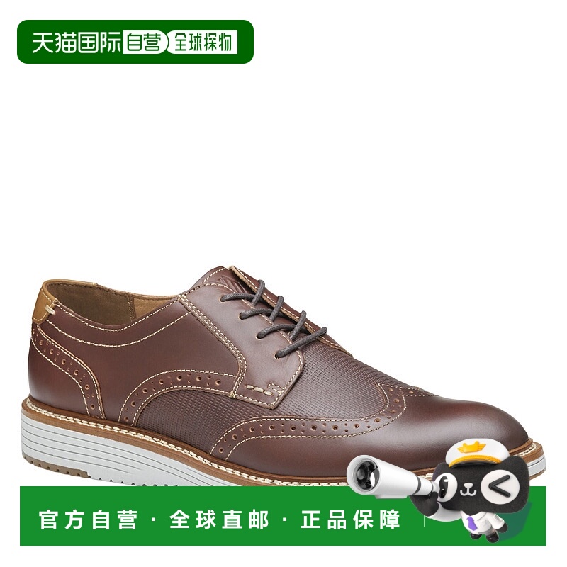 自营Johnston & Murphy Men's Hodges Wingtip  Shoe - brown oil