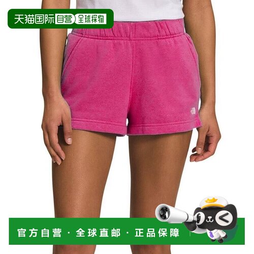 自营The North Face Half Dome NF0A55MZ156女式紫红色标志短裤L