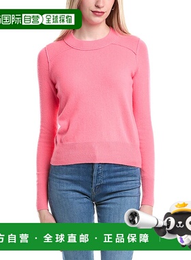 自营Autumn Cashmere Cropped Cashmere Sweater - pink 美国奥莱