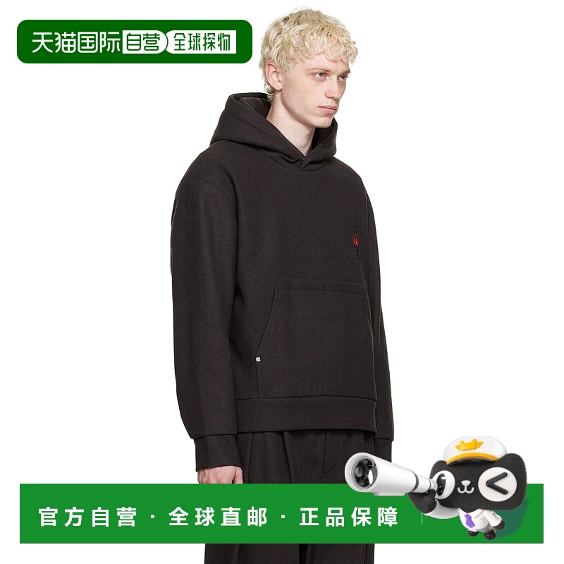 1h可退 【美国直邮】Wooyoungmi 灰色火山连帽衫 男装卫衣 舒适透