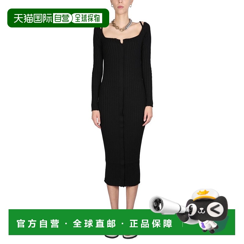 自营philosophy di lorenzo serafiniRibbed Knit Midi Dress - b
