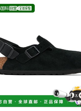 1h可退 【美国直邮】Birkenstock 黑色窄版 Tokio II 一脚蹬乐福