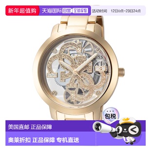 自营Guess Women's Quattro 36mm Quartz Watch - gold 美国奥莱