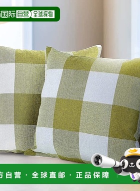 zulay kitchenPack of 2 Buffalo Plaid Throw Pillow Covers (18