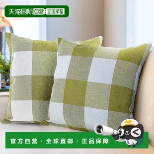 zulay kitchenPack of 2 Buffalo Plaid Throw Pillow Covers (18