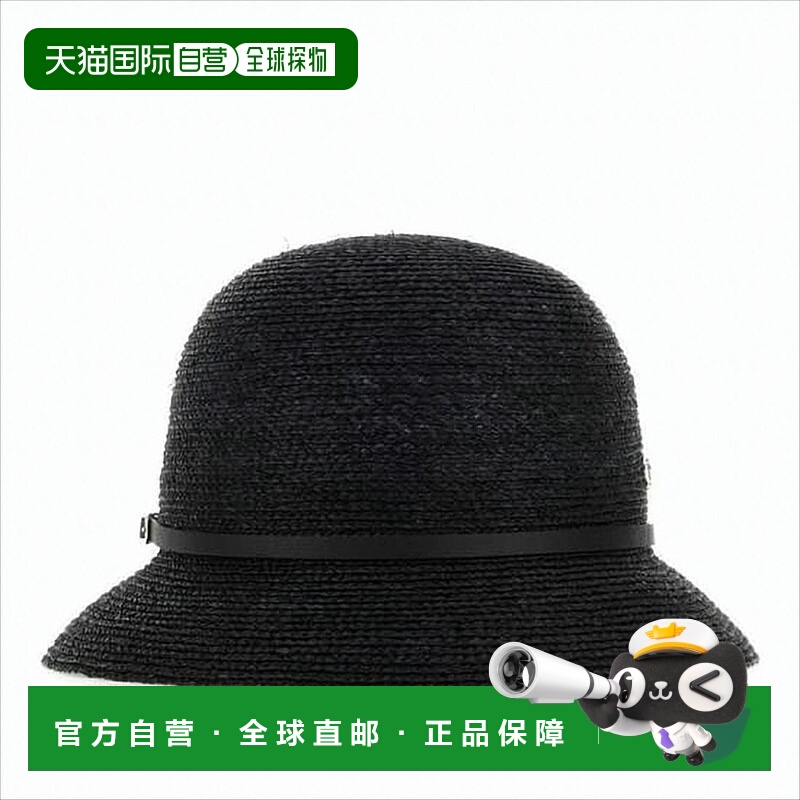 自营helen kaminskiRaffia帽子,带可调节皮革表带-白色 美国奥莱