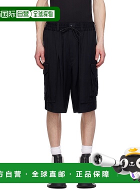 1h可退 香港直邮潮奢 Y-3 男士 黑色短裤 JD1482 black黑色 舒适