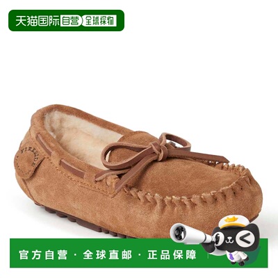 自营Fireside By Dearfoams Kid's Parke 正品剪羊毛莫卡辛鞋 -